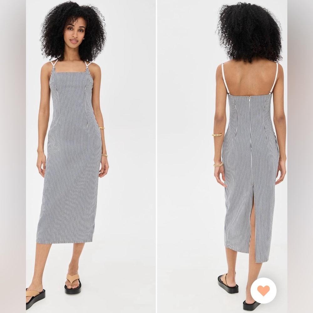 Lioness Striped Denim Dress, size L(8)